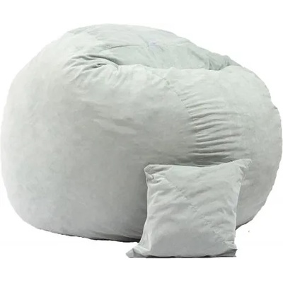 Pufrelax Комплект, Барбарон и декоративна възглавница 800л. , King Size XL - Ciel, Перящ се калъф, Трансформира се в легло, Пълнеж с микс от мемори пяна и дунапрен, Гама Premium