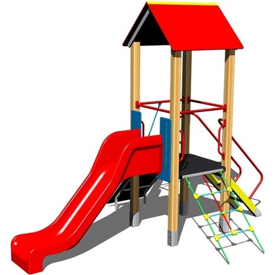 Playground System sestava se skluzavkou a šplháním 4U124D10