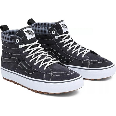 Vans UA SK8 HI MTE 1 plaid grey white Šedá