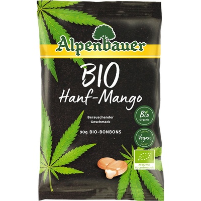 Alpenbauer BIO Přírodní bonbóny Konopí mango 90 g