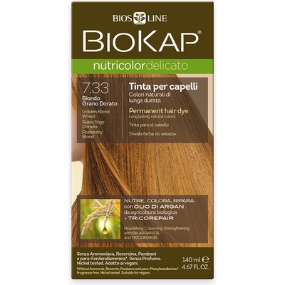 Biokap NutriColor Delicato farba na vlasy 7.33 blond zlatá pšenica 140 ml