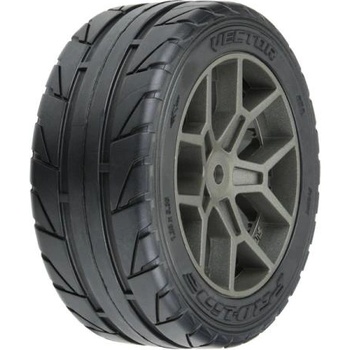 Pro-Line колело 2.4", гума Vector S3 35/85 Belted, диск сив H14 (2)