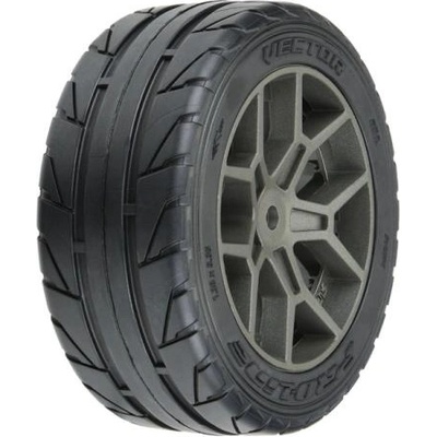 Pro-Line колело 2.4", гума Vector S3 35/85 Belted, диск сив H14 (2)