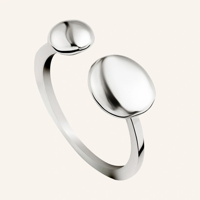 SilveAmo Stříbrný prsten Dvě elipsy K2468 16