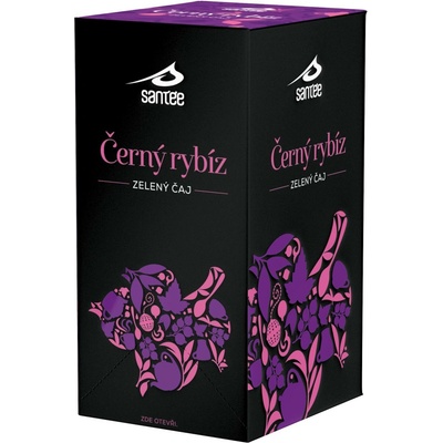 Santée Zelený čaj & černý rybíz porcovaný čaj 20 x 1,75 g