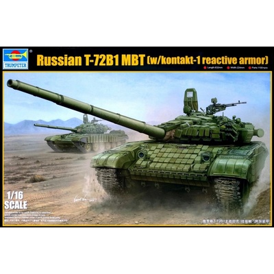 Trumpeter Russian T-72B/B1 MBT w/kontakt-1 reactive armor 1:16