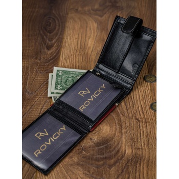pánska peňaženka 324L RBA D BLACK RED čierna