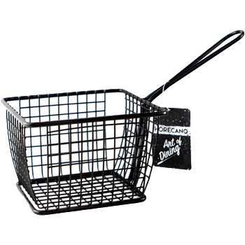 Horecano HORECANO-Кошничка за сервиране с една дръжка 12x10xh8cm ЧЕРНО (HC-981488) (01981488)