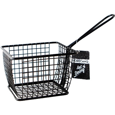 Horecano HORECANO-Кошничка за сервиране с една дръжка 12x10xh8cm ЧЕРНО (HC-981488) (01981488)
