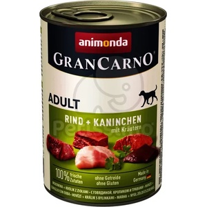 Animonda GranCarnо консервирана храна с Говеждо, Заешко и зелени подправки 6 x 800 гр