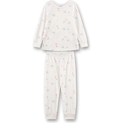 Sanetta Детско ежедневно термо бельо Sanetta Kid's Pyjama Long 233599 Pyjamas - White Pebble - размер 128 (EU) (714-1577-0115)