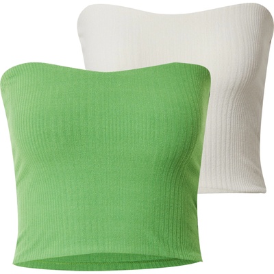 Gina Tricot Топ 'Selina' зелено, бяло, размер XL