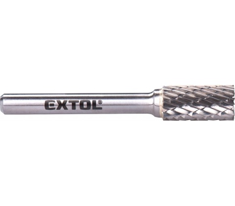 EXTOL INDUSTRIAL 8703714 fréza karbidová válcová s čelním ozubením 10x20mm, stopka 6mm