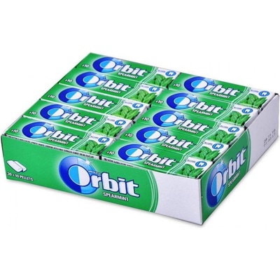 Mars Дъвки Wrigley's Orbit Spearmint кашон 30 бр. 420 g
