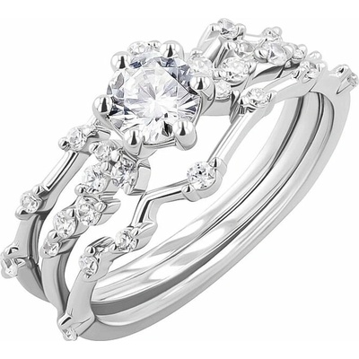 Eppi Set prstenů s možností výběru diamantu Carina RE46461