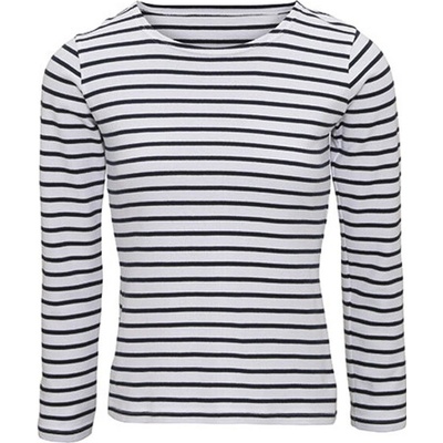 Asquith & Fox Dámske tričko s dlhým rukávom AQ071 White-Navy
