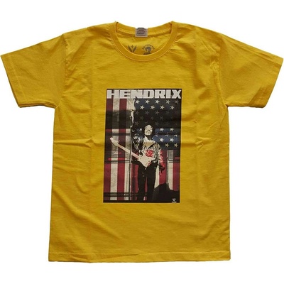 Jimi Hendrix Peace Flag žltá
