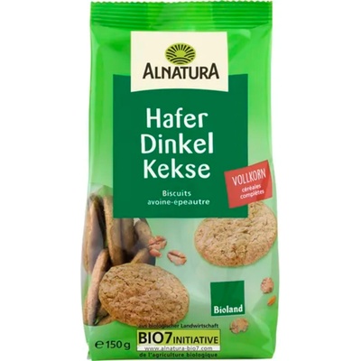 Alnatura Био бисквити от овес и лимец - 150 г