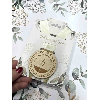 ALBI Dřevěná medaile 5 let – Zbozi.Blesk.cz