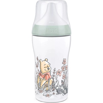 Nuk Бебешко шише Nuk Perfect Match - Temperature Control, 260 ml, PP, 3+м, Мечо Пух (10216330)