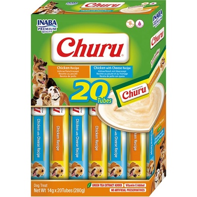 Churu INABA FOODS Co. Ltd. Dog BOX Chicken Variety 20 x 14 g