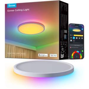 Govee 30 см RGBWW + RGBIC Smart Умна таванна лампа Wi-Fi/Bluetooth 28 (H80A1C01)