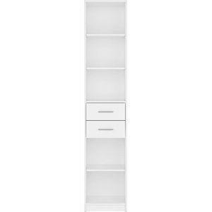 Black Red White Етажерка Nepo REG2S/40, Бяла