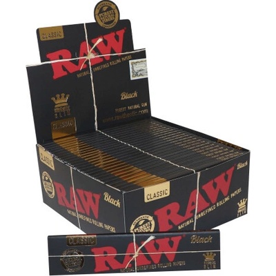 Raw Classic Black Connoisseur Kingsize Slim papírky s filtry 32 ks – Zboží Dáma