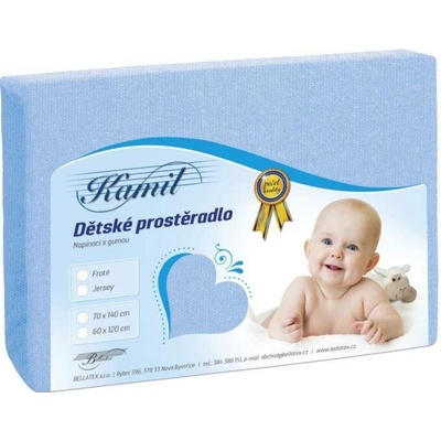 Veratex jersey prostěradlo světle modré 60x120