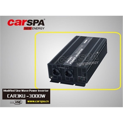 Carspa CAR3KU-24 24V/230V + USB 3000W, modifikovaná sinus