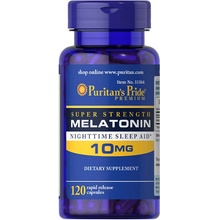 Puritan's Pride Melatonín 10 mg Vitamín na podporu spánku 120 Kapsula