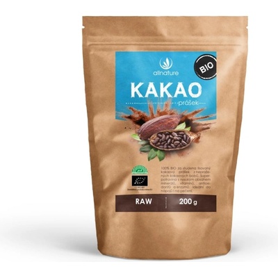 Allnature Kakaový prášok Bio Raw 200 g
