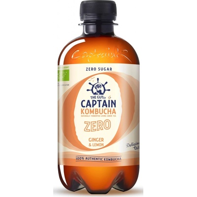 Captain Kombucha Kombucha Zero bio zázvor citrón 400 ml