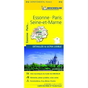 Essonne, Paris, Seine-et-Marne - Michelin Local Map 312