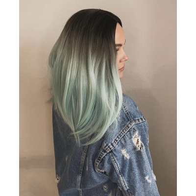 Phoebe mikádo parochňa Pastelovo modrá ombré