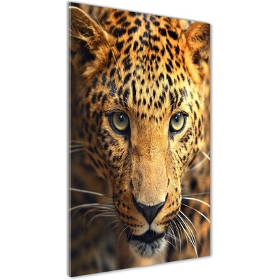 Vertikálny foto obraz fotografie na skle Leopard 50x100 cm