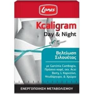 LANES Хранителна добавка за отслабване, Lanes Kcaligram Day & Night 60 tabs