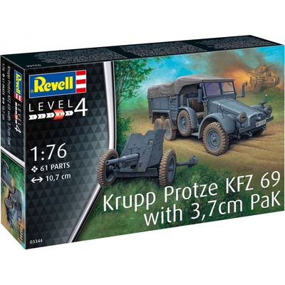 Revell Krupp Protze KFZ 69 with 3 7cm Pak 1:76