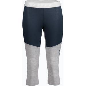 SCOTT Дамски термоактивни панталони SCOTT Defined Merino dark blue/light grey melange
