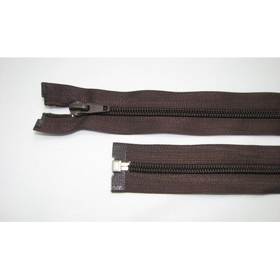 Zips špirála deliteľný 5mm - dĺžka 35cm, farba tmavo hnedá
