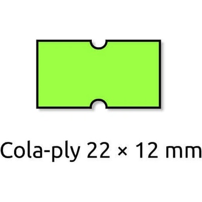 TAVOBAL 703430Cenové etikety REFLEXNÍ ZELENÉ, 8 míst 22*12 mm - 6 ks
