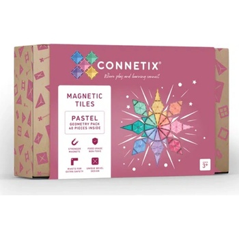 Connetix Pastel Geometry Pack, 40 ks