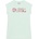Guess Памучна ментова рокля за мини момиче с надпис Guess с пайети