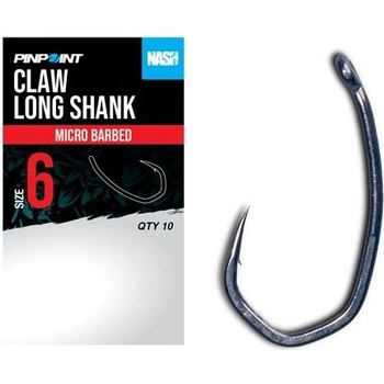 Nash Háčky Claw Long Shank Micro Barbed 10 ks vel.6