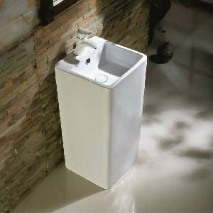 Inter Ceramic Свободностояща мивка Inter Ceramic, квадратна, лъскаво бяла, 40.5 см (4183)