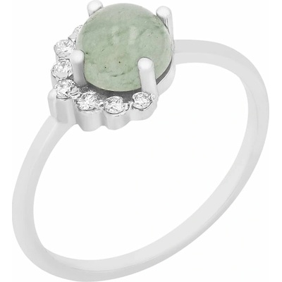 Eppi Zlatý prsten s avanturínem a diamanty Ammiel R42134