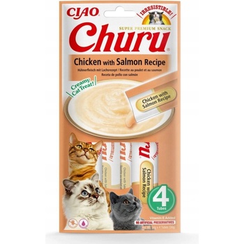 INABA Churu Chicken with salmon recipe 4 x 14 g