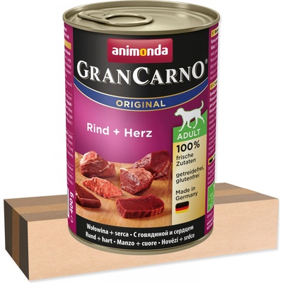 Animonda GranCarno Adult Beef & Hearts 6 x 400 g