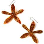 Dannyra Обици с естествени тигрови орхидеи Dannyra Jewels
