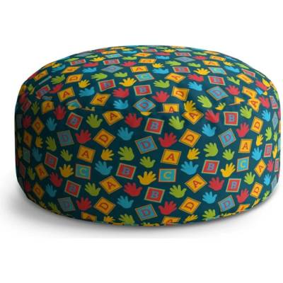Sablio Taburet Circle ABC: 38x48 cm